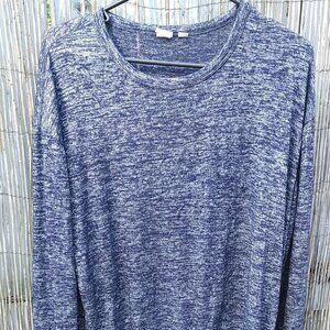 Gap Navy / Gray Long Sleeve Sweater - S